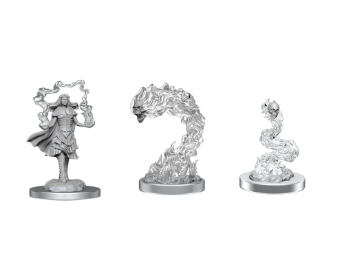 D&D Nolzur's Marvelous Miniatures: Dark Spellcaster & Flameskulls - EN