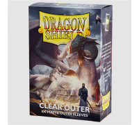 Dragon Shield Standard size Outer  Sleeves - Matte Clear (100 Sleeves)