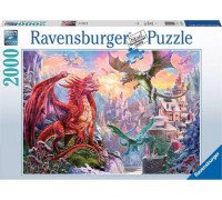 Ravensburger Puzzle 2000 elementów Smoki