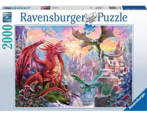 Ravensburger Puzzle 2000 elementów Smoki