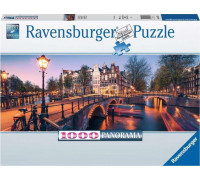 Ravensburger Puzzle 1000 elementów Panorama Amsterdamu
