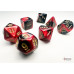 Chessex Gemini Mini-Polyhedral Black-Red/gold 7-Die Set