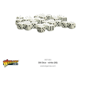 Warlord Games Dice - Spot Dice 10mm - White D6 (30)
