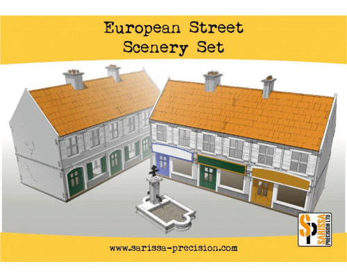 Sarissa Hobby & Terrain - European Street Scenery Set