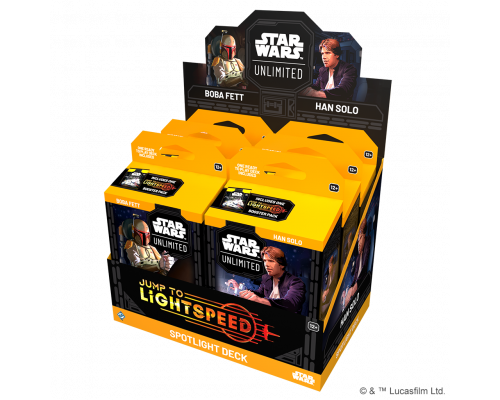 FFG - Star Wars: Unlimited - Jump to Lightspeed Spotlight Deck Display (6 Decks) - DE