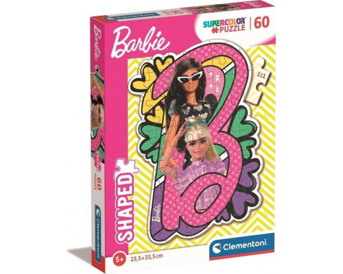 Clementoni Puzzle 60 Super Color Barbie Shaped