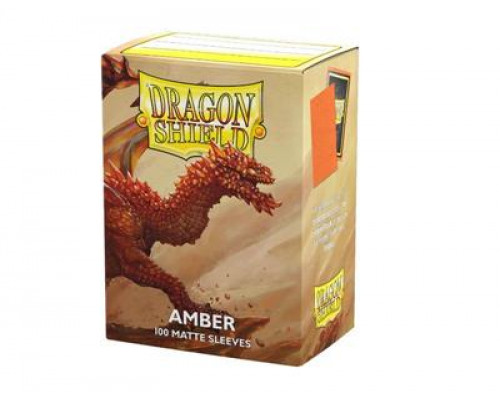 Dragon Shield Standard Matte Sleeves - Amber (100 Sleeves)