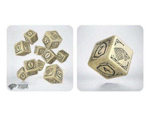 Game of Thrones. Stark 10xD6 Dice Set.