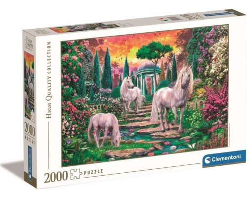 Clementoni CLE puzzle 2000 HQ Classical Garden Unicorns 32575