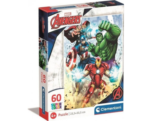 Clementoni CLE puzzle 60 SuperKolor Marvel Avengers 26193