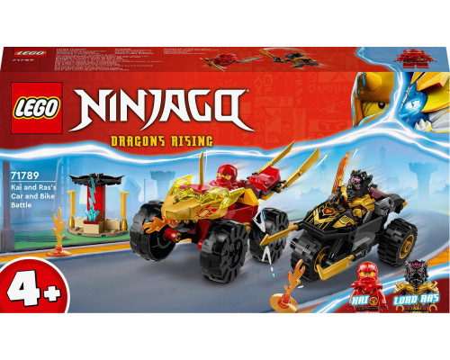 LEGO Ninjago Bitwa samochodowo-motocyklowa między Kaiem a Rasem 4szt. (71789)