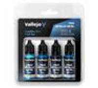 Vallejo - TMM / Set 4 colors - Sapphire Blue Paint Set