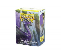 Dragon Shield Sleeves - Standard size - Matte Dual - Nebula & Silver (100 Sleeves)