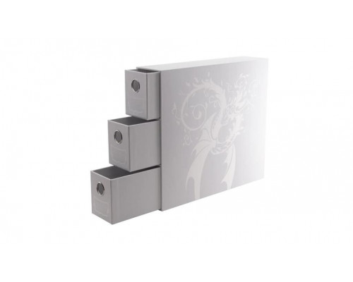 Dragon Shield Storage - Card Drawers Fortress - Vertical - 3 XL - White