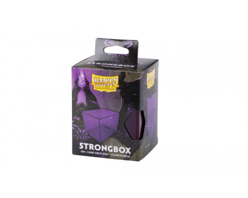 Dragon Shield Strongbox Box - Clear Purple