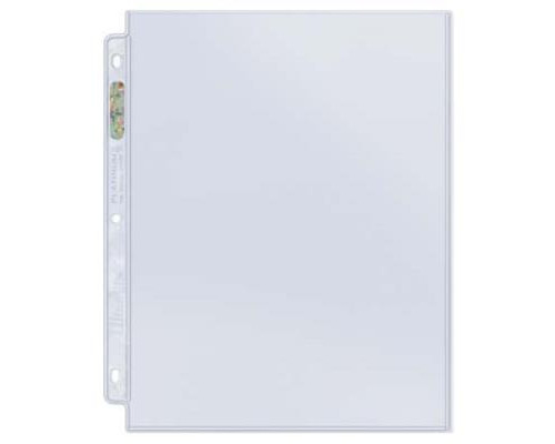 UP - 1-Pocket Platinum Page with 8-1/2" X 11" Display (100 Pages)