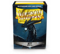 Dragon Shield Standard Sleeves - Matte Jet (100 Sleeves)