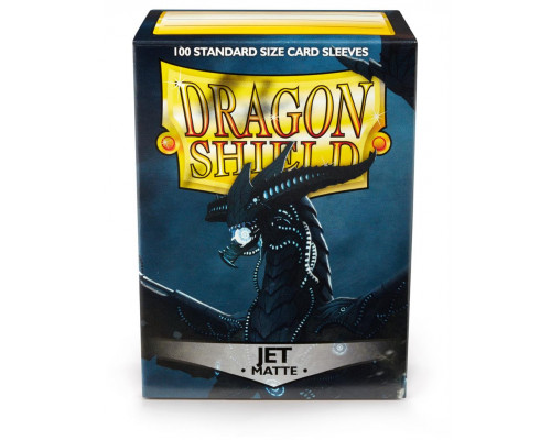 Dragon Shield Standard Sleeves - Matte Jet (100 Sleeves)