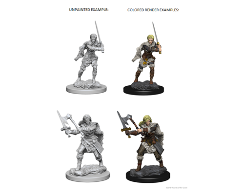 D&D Nolzur's Marvelous Unpainted Miniatures - Human Female Barbarian