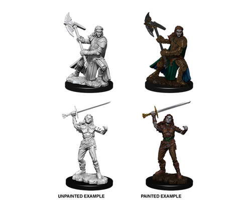 D&D Nolzur's Marvelous Miniatures - Female Half-Orc Fighter