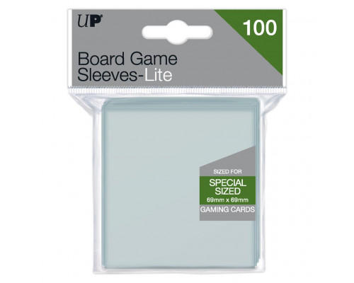 UP - Lite Board Game Sleeves 69mm x 69mm (100 Sleeves)