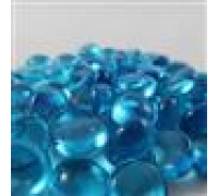Chessex Gaming Glass Stones in Tube - Light Blue (40)