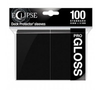 UP - Standard Sleeves - Gloss Eclipse - Jet Black (100 Sleeves)