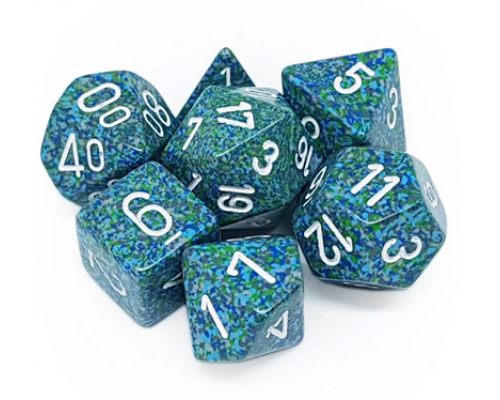 Chessex Speckled Polyhedral 7-Die Set - Sea