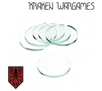 Kraken Wargames - Clear Base round 25x3mm (10)