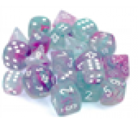 Chessex 12mm d6 Blocks - Nebula TM 12mm d6 Wisteria/white Luminary Dice Block™ (36 dice)
