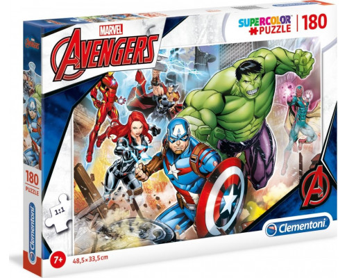 Clementoni Puzzle 180 elementów Super Kolor - Avengers