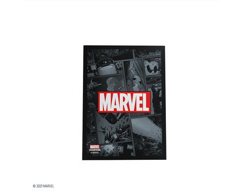 Gamegenic - Marvel Champions Art Sleeves - Marvel Black (50 Sleeves)
