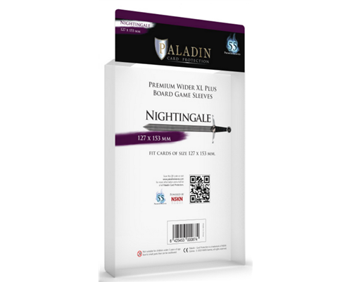 Paladin Sleeves - Nightingale Premium Wider XL PLUS 127x153mm (55 Sleeves)