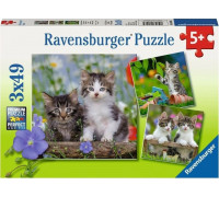 Ravensburger Puzzle 3x49 Kocięta