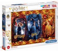 Clementoni Puzzle 104 elementów Hermione, Harry, Ron. Harry Potter