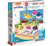 Clementoni Puzzle 2x20 elementów Baby Shark (24777)