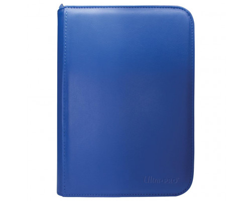 UP - Vivid 4-Pocket Zippered PRO-Binder: Blue