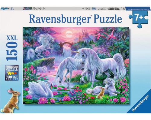 Ravensburger Puzzle 150 Jednorożec o zachodzie słońca