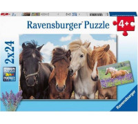 Ravensburger Puzzle 2x24 Konie