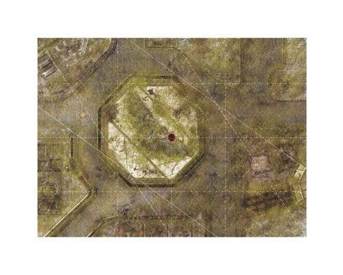 Bandua - 9ED Playmat with Deployment Zones 44"x30" Imperial City Jungle 2