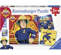 Ravensburger Puzzle 3w1, Strażak Sam - Dzwoń po Pomoc! (RAP 093861)