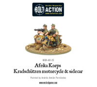 Bolt Action - Afrika Korps Kradschutzen motorcycle and sidecar - EN