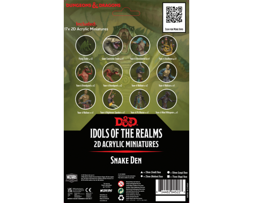 D&D Idols of the Realms: Scales & Tails - Snake Den - 2D Set