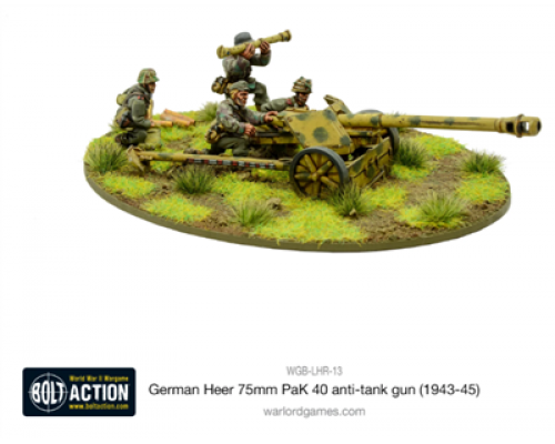 Bolt Action - German Heer 75mm PaK 40 anti-tank gun (1943-45) - EN