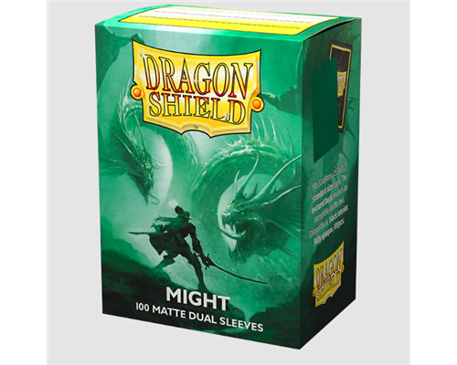 Dragon Shield Standard size Matte Dual Sleeves - Might (100 Sleeves)