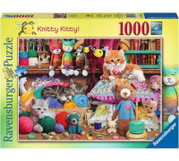 Ravensburger Puzzle 2D 1000 elementów Zaplątane kociaki