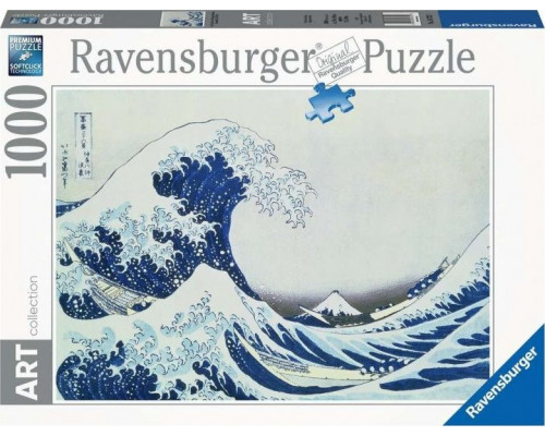 Ravensburger Puzzle 2D 1000 elementów Wielka fala w Kaganawie