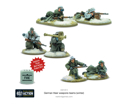 Bolt Action - German Heer (Winter) Weapons Teams - EN