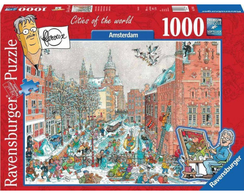 Ravensburger Puzzle 1000el Amsterdam zimą 197866 RAVENSBURGER p5