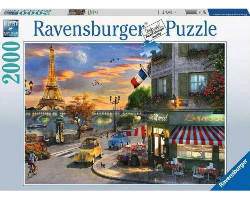 Ravensburger Puzzle 2000el Zachód słońca w Paryżu 167166